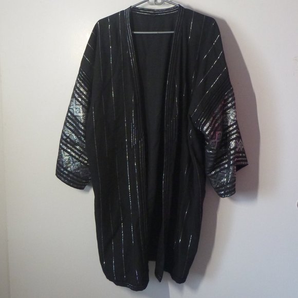 Vintage 70s Jinbei Kimono Japanese Traditional Wear Summer Kimono Robe - Picture 1 of 4